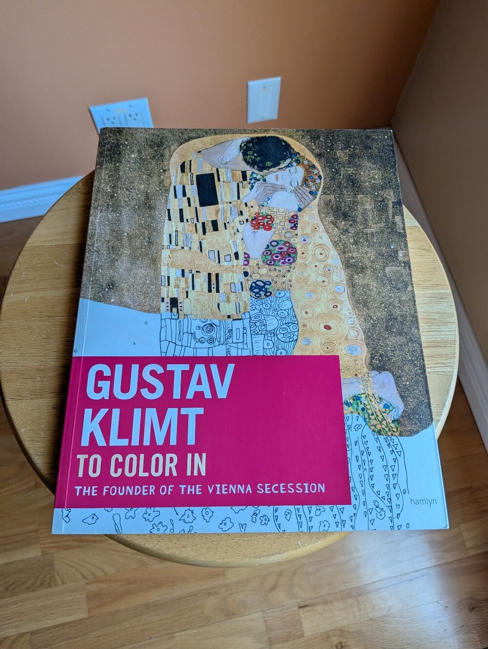 Gustav Klimt To Color In - Pink Cover Art Book